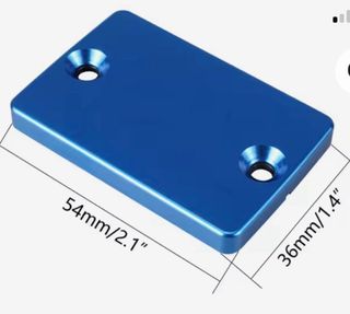 2 tapas bomba freno Aluminio rojo.Honda,Suzuki etc