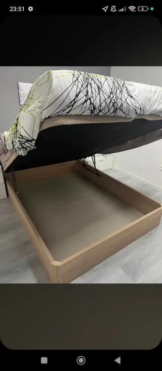 Canapé abatible y colchón