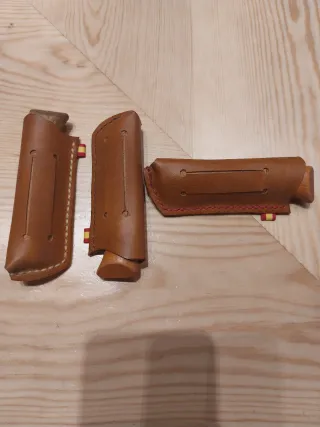 3 Fundas cuero Navaja Opinel N°8