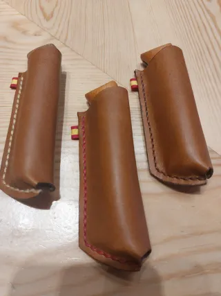 3 Fundas cuero Navaja Opinel N°8