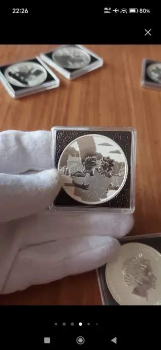 Oportunidad 8 Onzas Plata Colección Simpsons