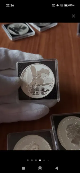 Oportunidad 8 Onzas Plata Colección Simpsons