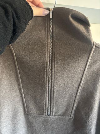 Sudadera Mango Marrón Cremallera