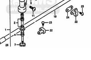 Guías freno basculante RM 125/250 Suzuki