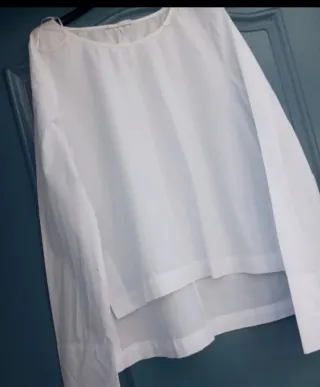 Blusa blanca manga larga