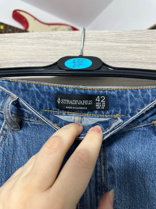 Falda vaquera larga azul