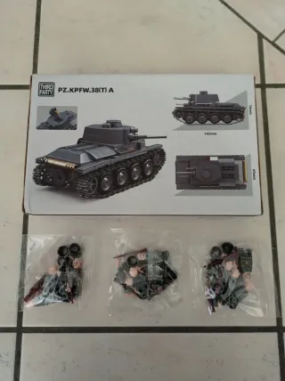 Lego compatibile Carro armato WW2 + 12 soldati