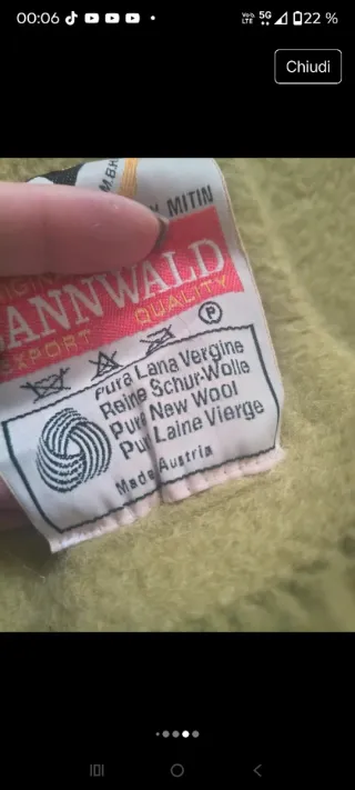 Tappeto in lana senape