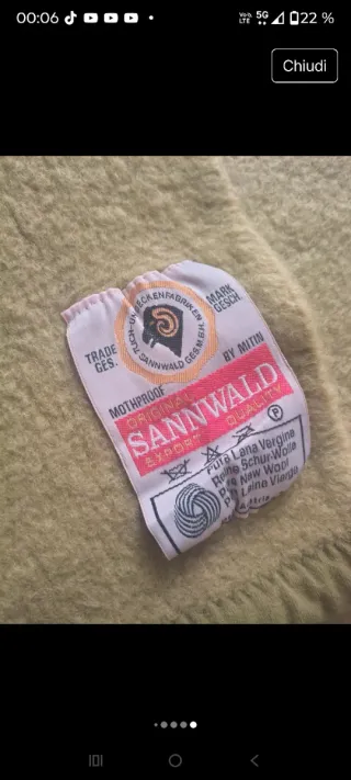 Tappeto in lana senape