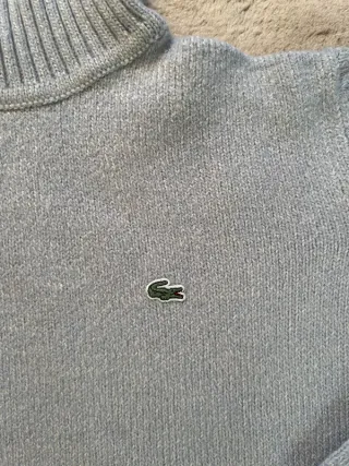 Jersey Cuello Alto Vintage Lacoste Azul