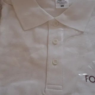 Polo Fruit of the Loom Blanco Talla XL