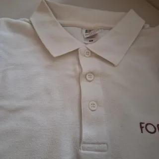 Polo Fruit of the Loom Blanco Talla XL