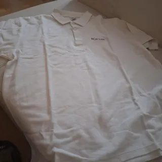 Polo Fruit of the Loom Blanco Talla XL