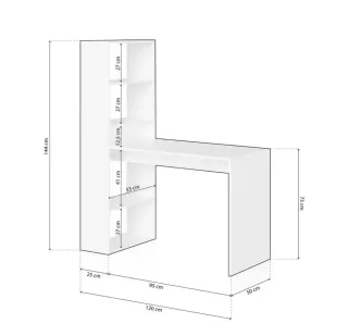 Escritorio con estantería nuevo en caja