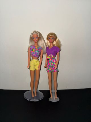 Lote 2 Barbies stile anni '90