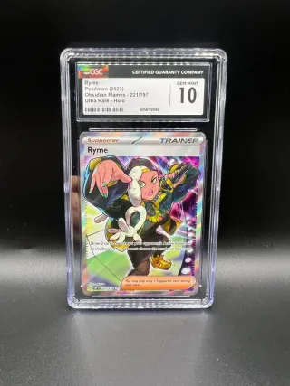Ryme CGC 10 Obsidian Flames 221/197 English Pokèmo
