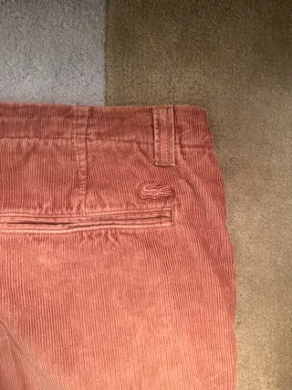 Pantalón Pana Vintage Lacoste Naranja