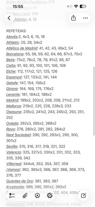 Cromos LaLiga Adrenalyn Panini