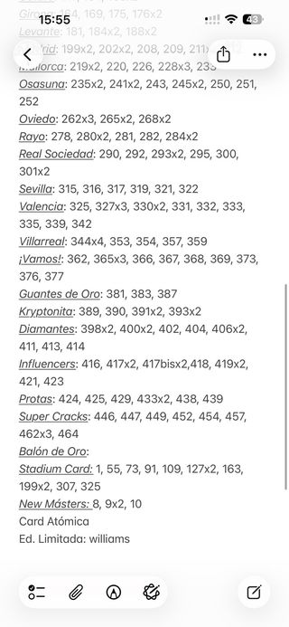 Cromos LaLiga Adrenalyn Panini