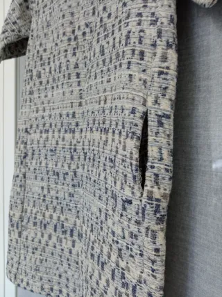 Vestido tweed Pull&Bear beige/gris