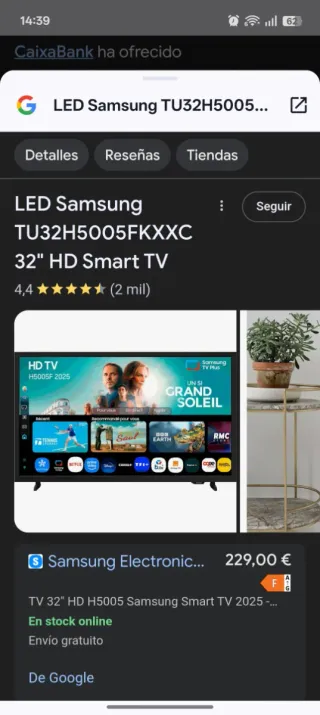 Samsung 32 HD Smart TV TU32H5005FKXXC
