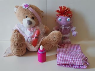 Osita Rosa y Lulita Peluches