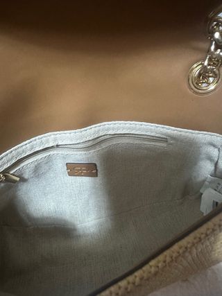 Bolso PR Paja y Piel Marrón Beige