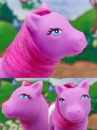 Lote 3 ponys vintage con pañales de estrellas