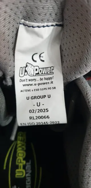 Scarpe da lavoro antinfortunistiche u-Power n 40
