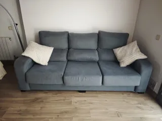 Sofá de 3 plazas gris