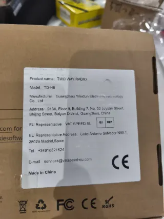 Walkie Talkie TIDRADIO TD-H8