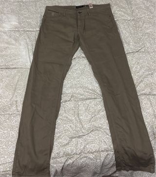 Pantalón Massimo Dutti Talla 44 Marrón