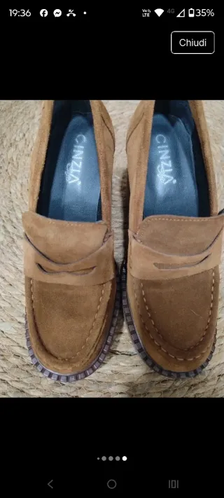 Scarpe marroni con tacco