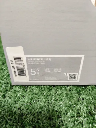 Nike Air Force 1 Talla 38 Rosa y Blanco