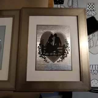 2 Quadri Moderni con Cornice