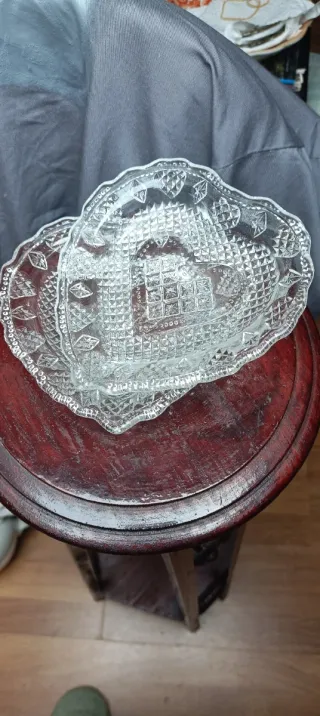 2 Bandejas Corazón Cristal