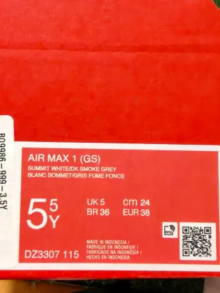 Zapatillas Nike Air Max 1 Niño Talla 38