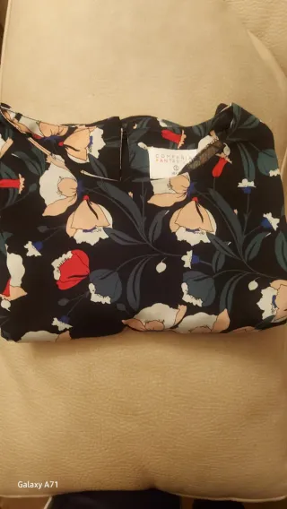 Vestido estampado floral negro