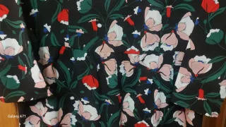 Vestido estampado floral negro