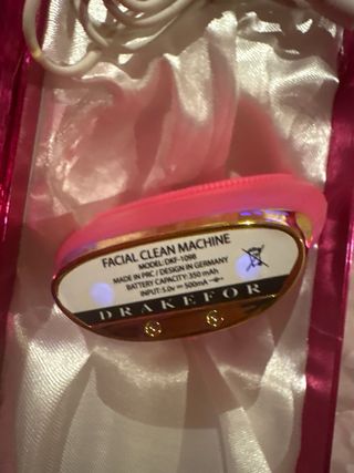 Limpiador Facial Eléctrico Rosa y Dorado