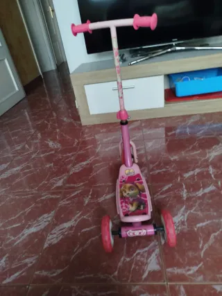 Patinete infantil 3 ruedas rosa