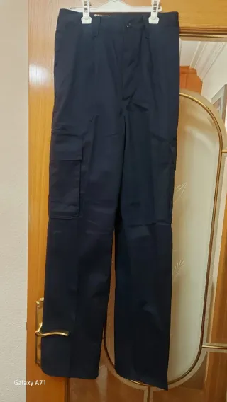 Pantalón trabajo azul hombre