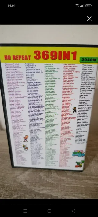 Juegos Game Boy Advance 369 en 1