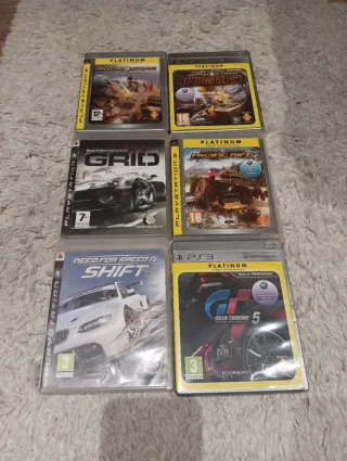 Pack 6 Juegos PS3 Carreras Platinum