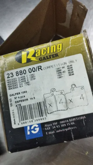 Pastillas mercedes SLK r170