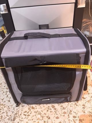 Transportín Pecute Gris y Negro