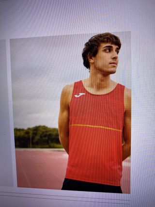 Camiseta Joma Running Tirantes Roja