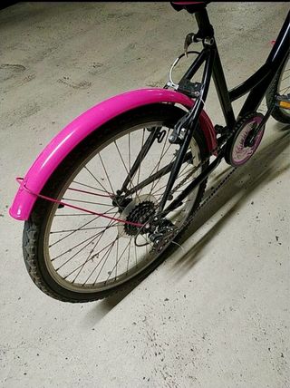 Bicicleta Junior Rosa/Negra Poco Uso