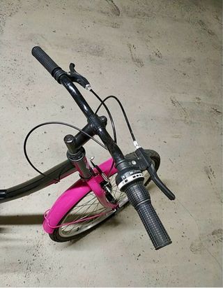 Bicicleta Junior Rosa/Negra Poco Uso