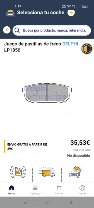 Pastillas Freno Traseras Delphi LP1816 VW